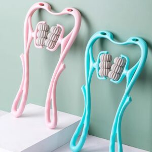 6 Triggers Cervical Spine Massager Roller Manual Pressure Point Therapy Neck Back Leg Massager Pain Fatigue Relief for Lumbar Lneading Household Relaxation